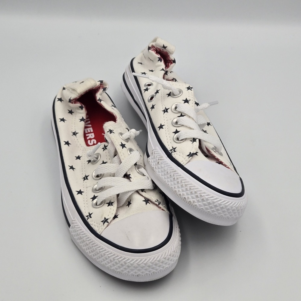 Converse Women's Chuck Taylor All Star Size 5  Shoreline Slip Blue Stars Sneaker